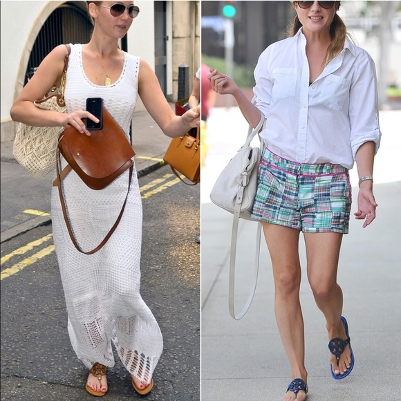 Tory Burch Miller Flip Flop Bright Tropical Blue - Picture 3 of 4